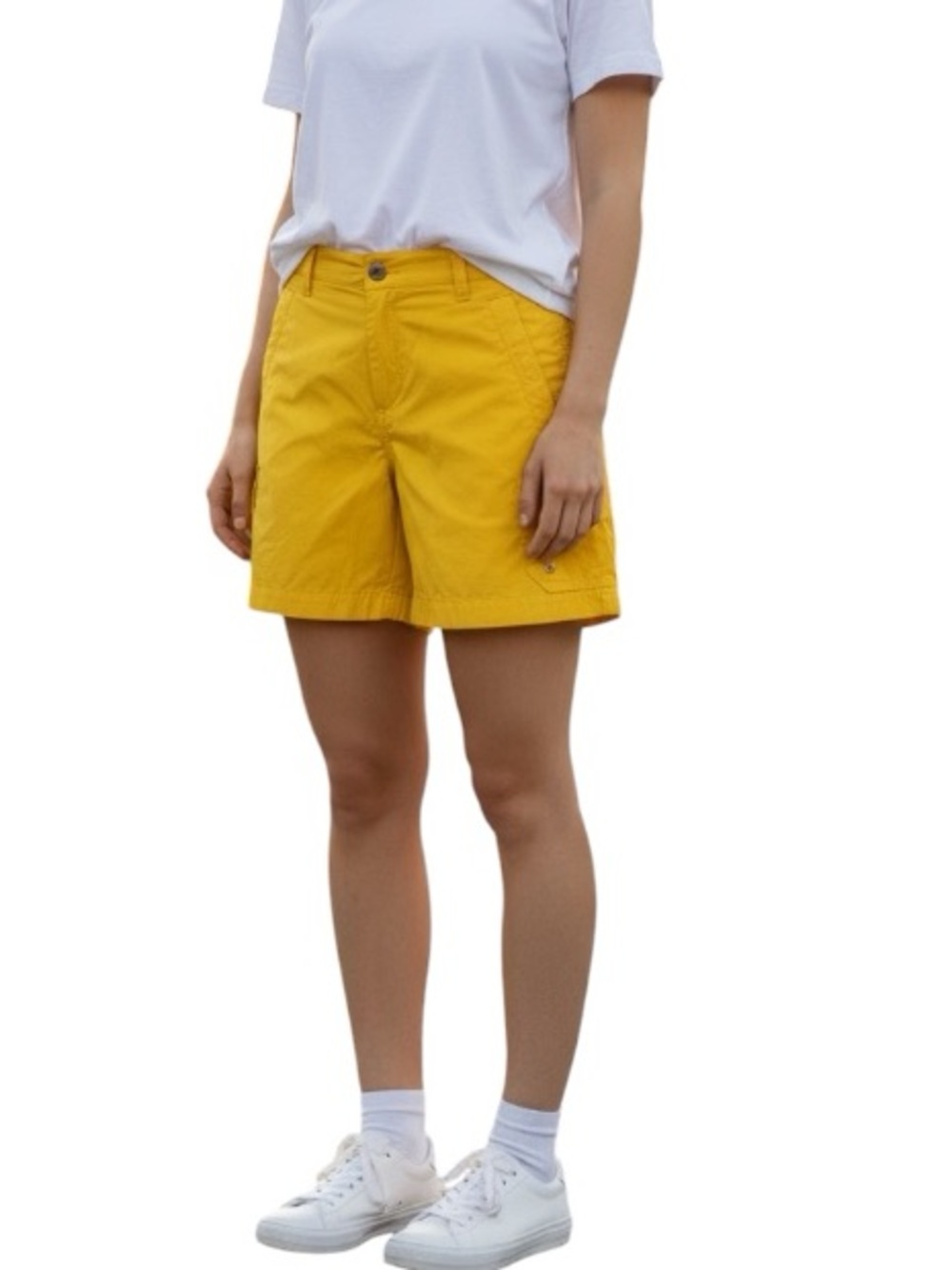 Ralph Lauren Sunshine Yellow High Rise Bermuda Highlight Cargo Shorts 4